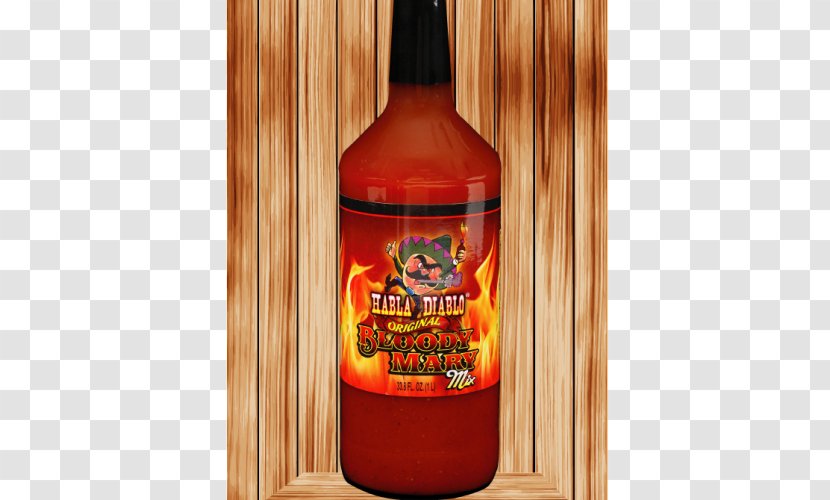 Salsa Verde Sweet Chili Sauce Hot Diabla - Silhouette - Bloody Mary Transparent PNG
