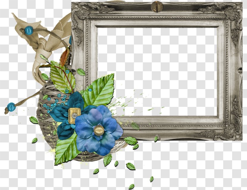 Floral Design Cut Flowers Picture Frames Rectangle - Interior - Boat Frame Cadres Transparent PNG