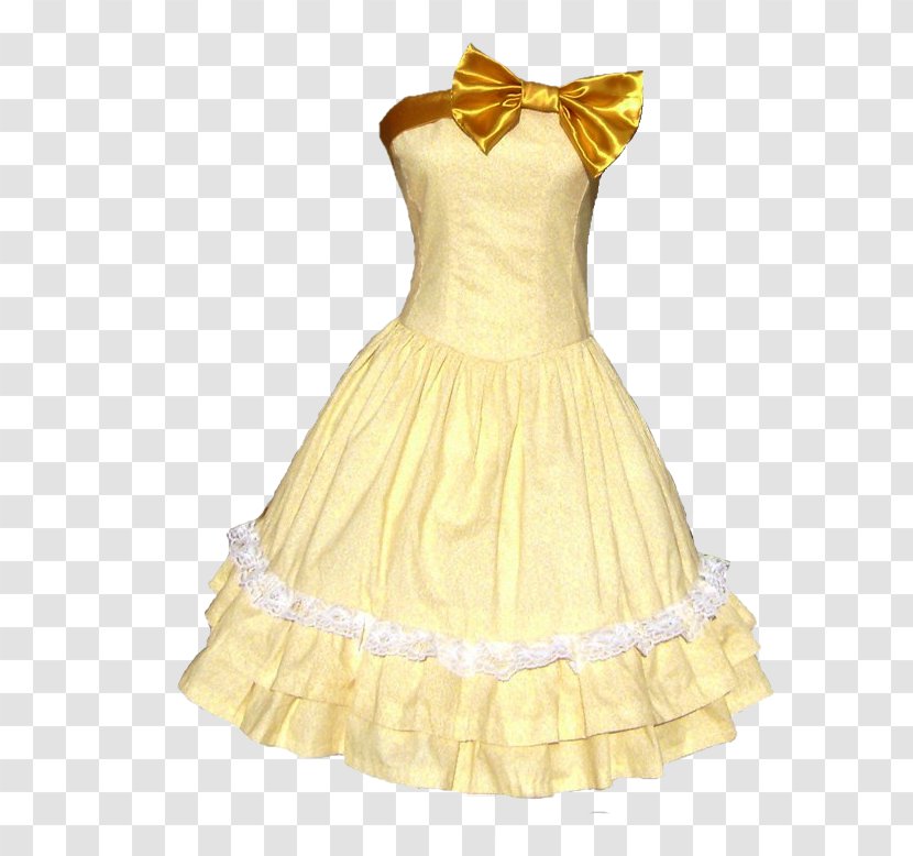 MAISON MICHEL Dress Skirt - Yellow - Pale Tee Transparent PNG