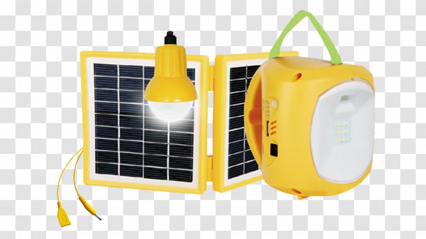 Battery Charger Emergency Lighting Solar Lamp Light-emitting Diode - Yellow - Generator Transparent PNG