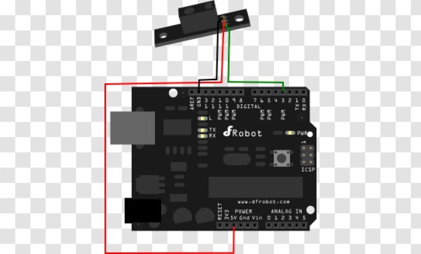 Arduino Sensor Electronics Infrared Light-emitting Diode - Raspberry Pi - Stairs Signal Transparent PNG