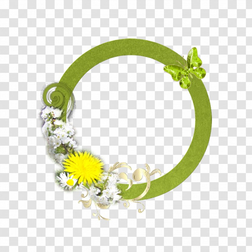 Circle - Grass - Green Garland Frame Transparent PNG