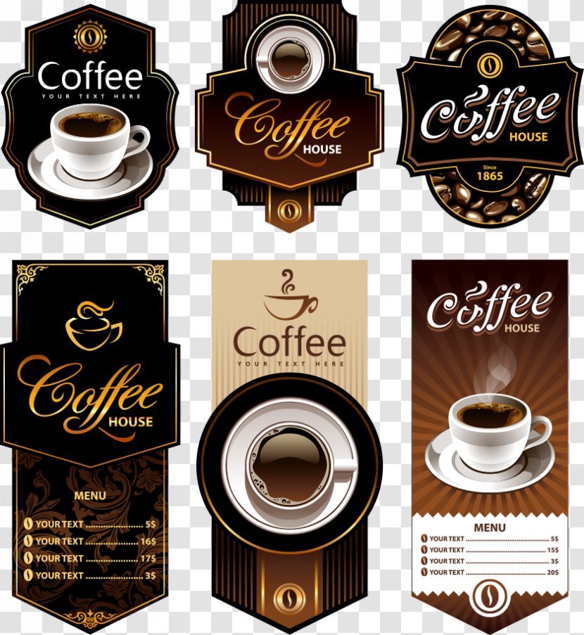 Coffee Cup Espresso Cafe - Menu - Vector Poster Transparent PNG