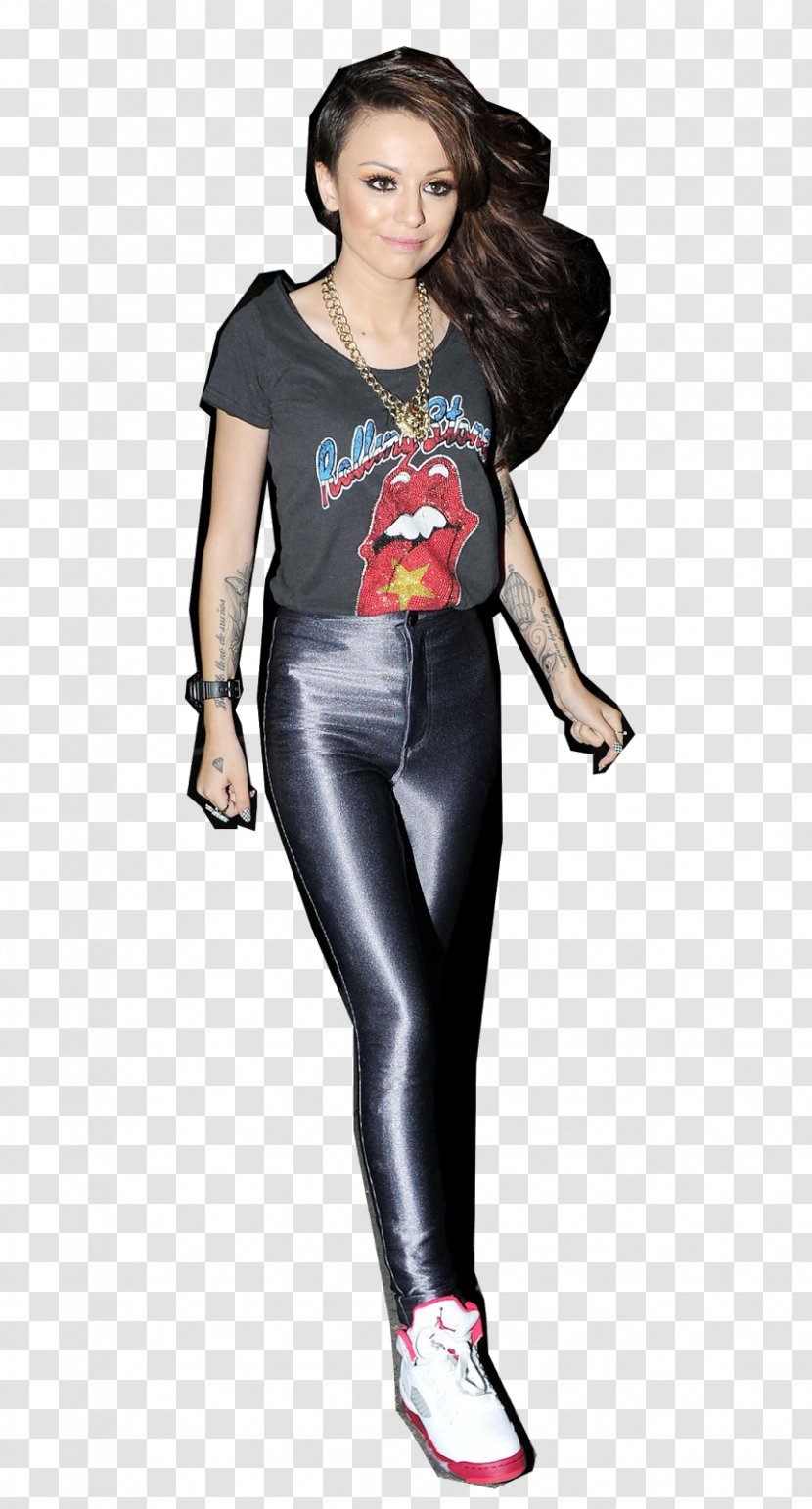 Cher Lloyd Leggings T-shirt Shoulder Tights - 70s Transparent PNG