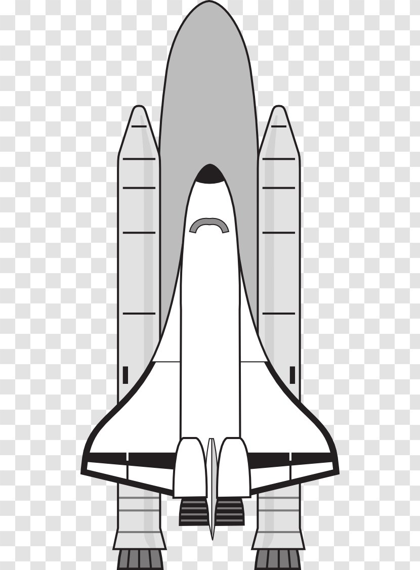 Space Shuttle Free Content Spacecraft Clip Art - Black And White - Circulation Cliparts Transparent PNG
