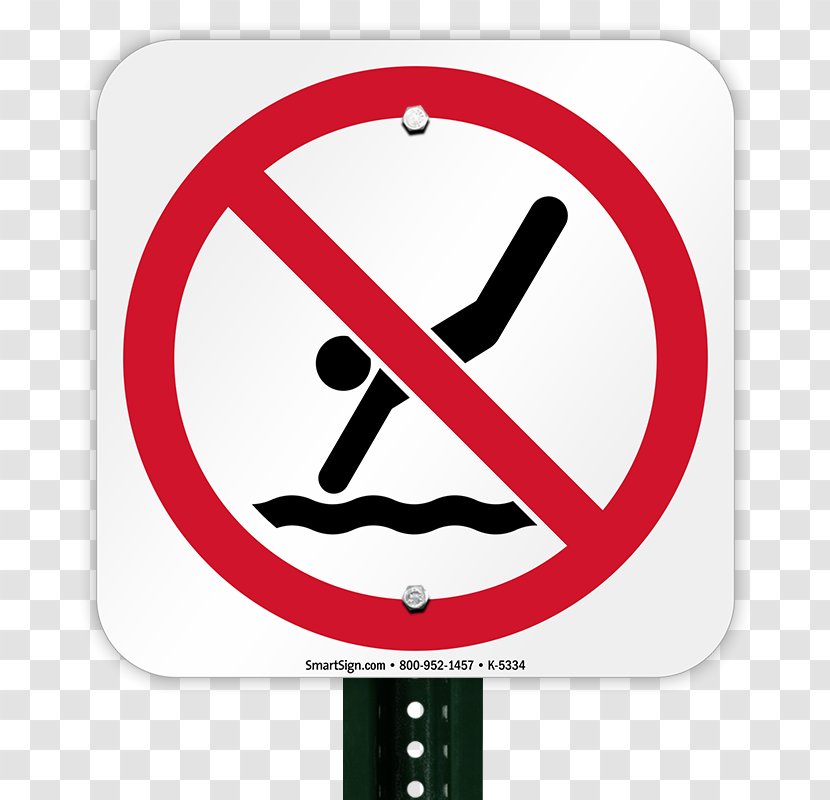 Underwater Diving Swimming Pool Boards - Sign - Signage Transparent PNG