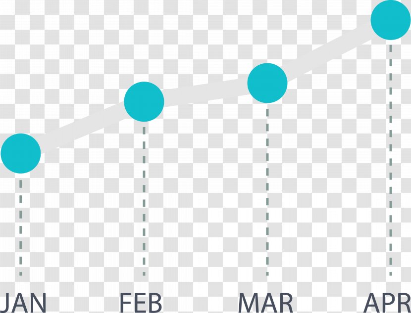 Timeline Euclidean Vector - Blue - PPT Ascending Line Material Transparent PNG