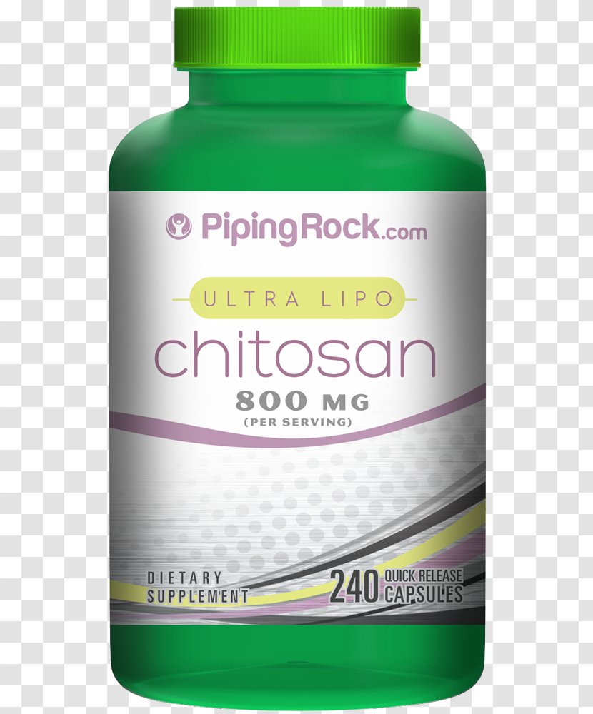 Dietary Supplement Piping Rock Chitosan 800mg Per Serving 240 Capsules 2 Bottles X Product - Liquidm - Fiber Supplements Transparent PNG