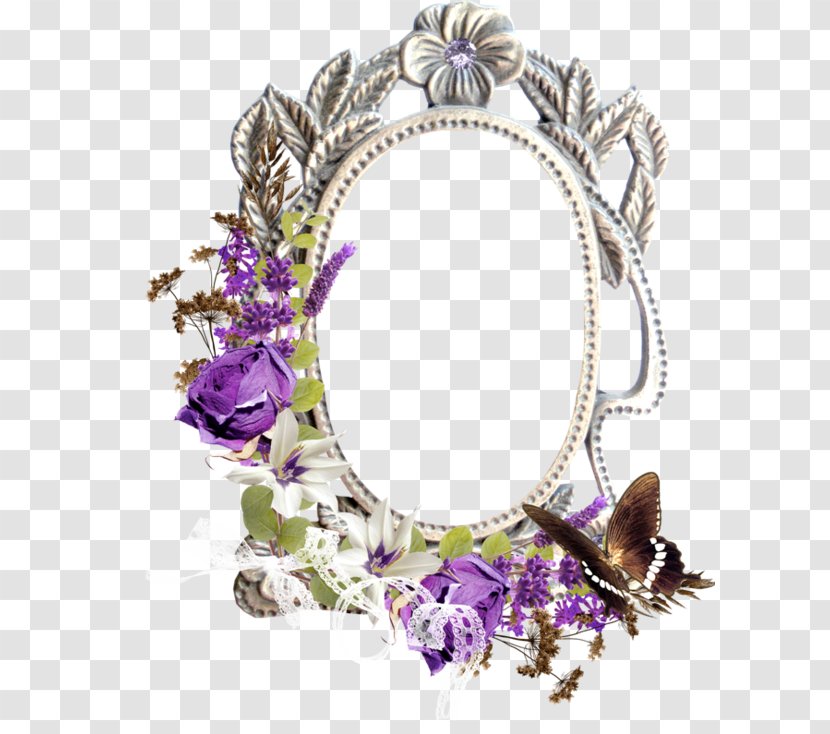 English Lavender Clip Art - Designer - Purple Frame Free Buckle Material Transparent PNG
