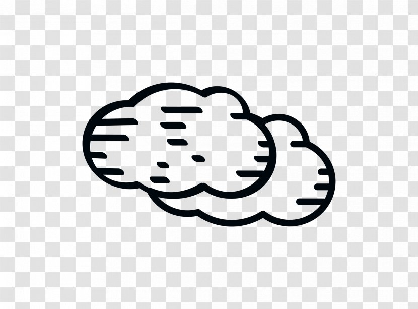 Cloud White Clip Art - Black And Transparent PNG