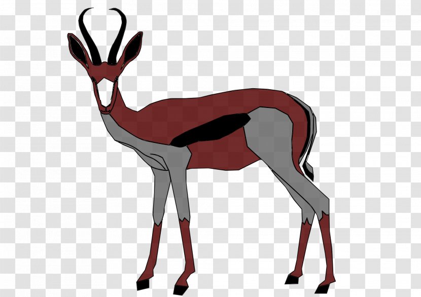 Springbok Antelope Gazelle Impala Clip Art - Cow Goat Family Transparent PNG