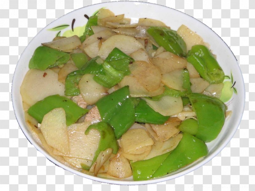Tinola Vegetarian Cuisine Recipe Dish - Potatoes, Green Pepper Transparent PNG