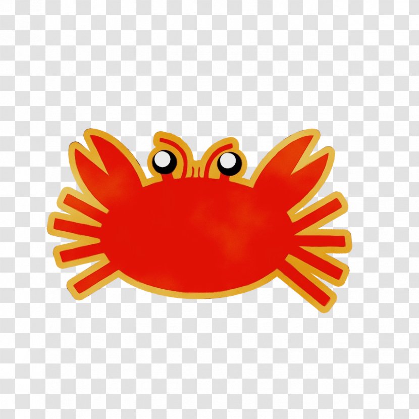 Watercolor Cartoon - Logo - Crab Transparent PNG