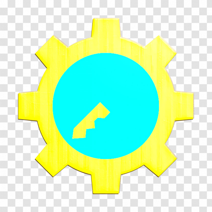 Gear Icon Cyber Icon Key Icon Transparent PNG