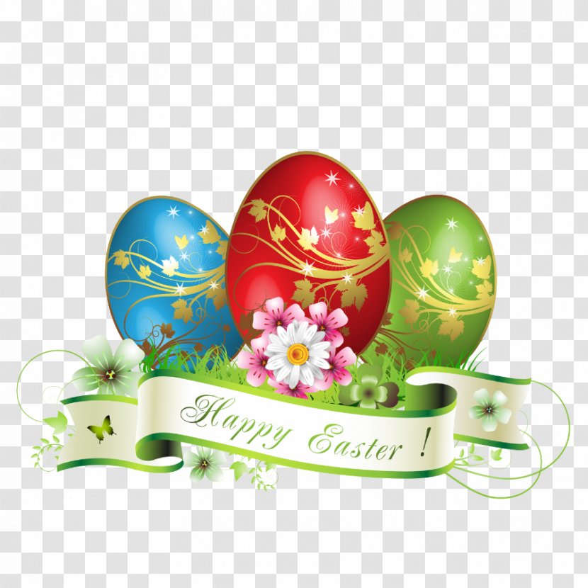 Easter Bunny Greeting Card Postcard - Happy Eggs Decoration Transparent PNG