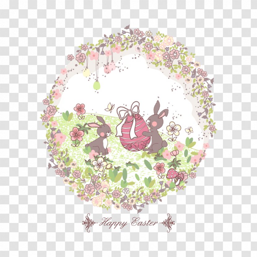 Rabbit Illustration - Art - Creative Baskets Bunny Pictures Transparent PNG