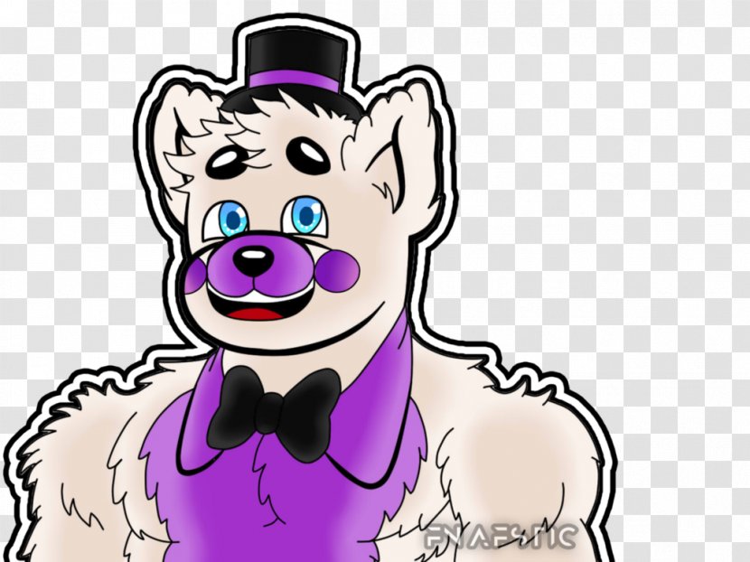 Five Nights At Freddy's Canidae Fan Art Clip - Watercolor - Funtime Freddy Transparent PNG