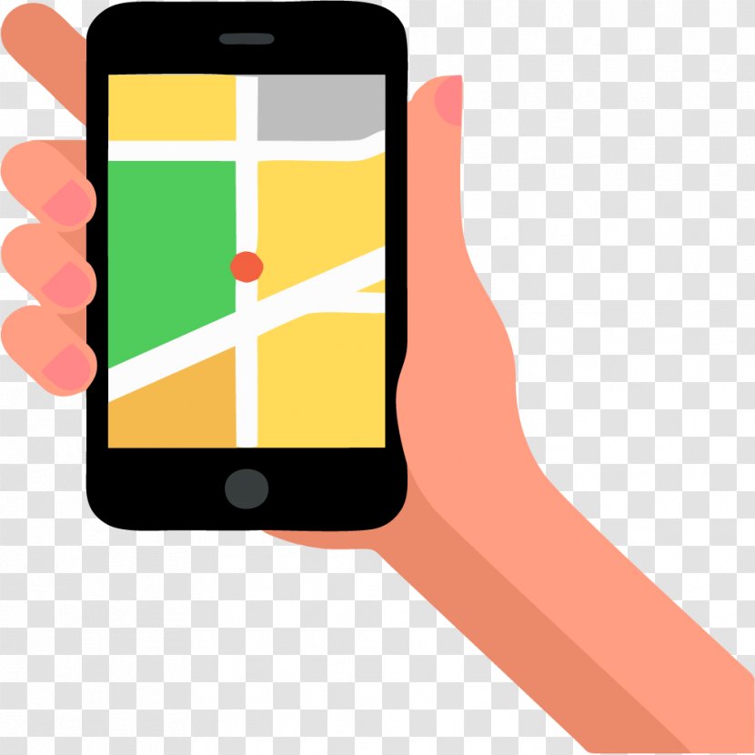 Smartphone Mobile Phone Vector Map Information - Data - Maps For Transparent PNG