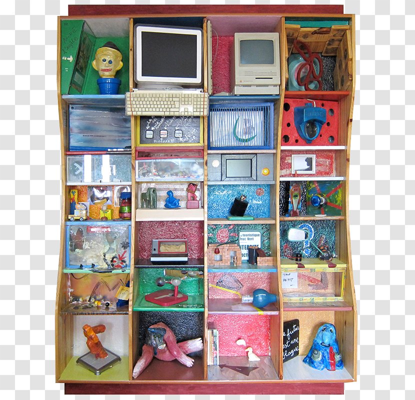 Shelf Bookcase Display Case Collage Toy - Furniture Transparent PNG