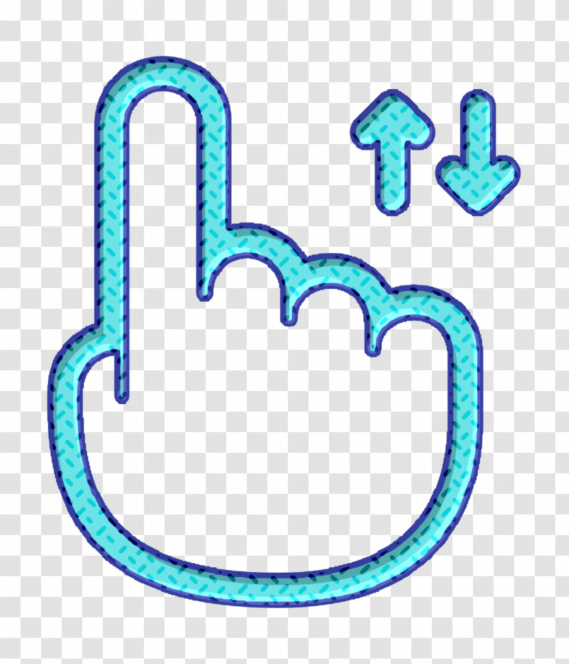 Gestures Icon Vertical Scroll Icon Finger Icon Transparent PNG