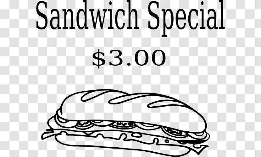 Submarine Sandwich Clip Art - Silhouette - Special Education Transparent PNG