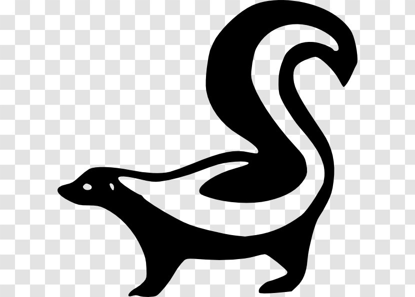 Skunk Silhouette Drawing Clip Art - Tail Transparent PNG