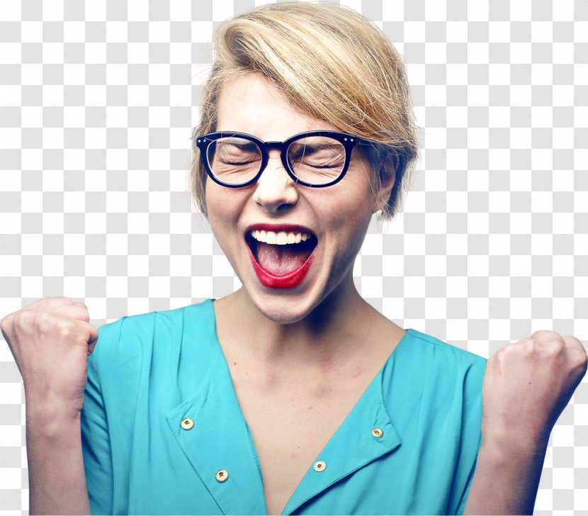 Woman Happiness Desktop Wallpaper Clip Art - Mouth - Excitement Transparent PNG