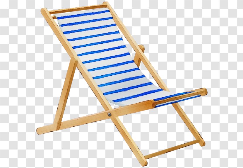 Beach Cartoon - Watercolor - Folding Chair Furniture Transparent PNG