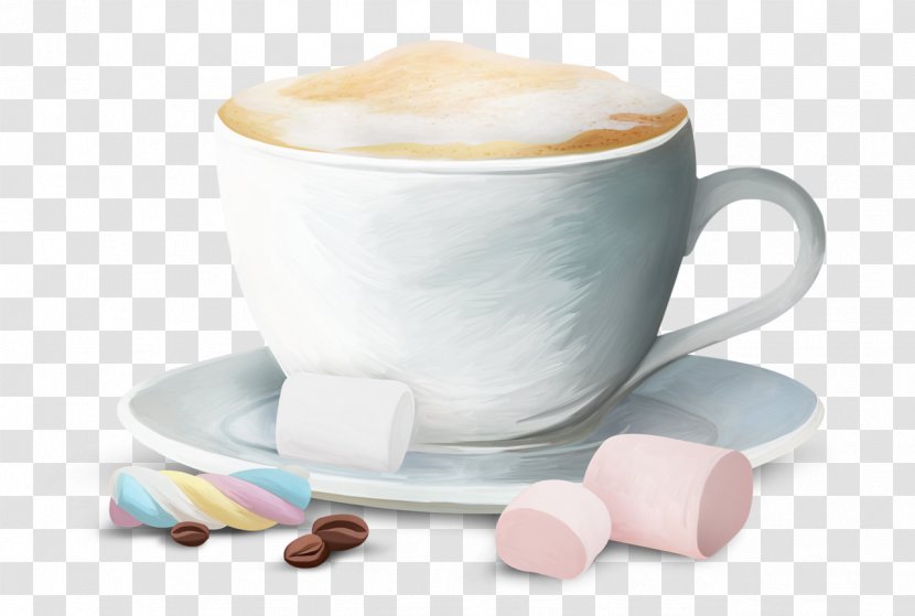 Cappuccino Coffee Cup Café Au Lait Espresso - Tea Transparent PNG