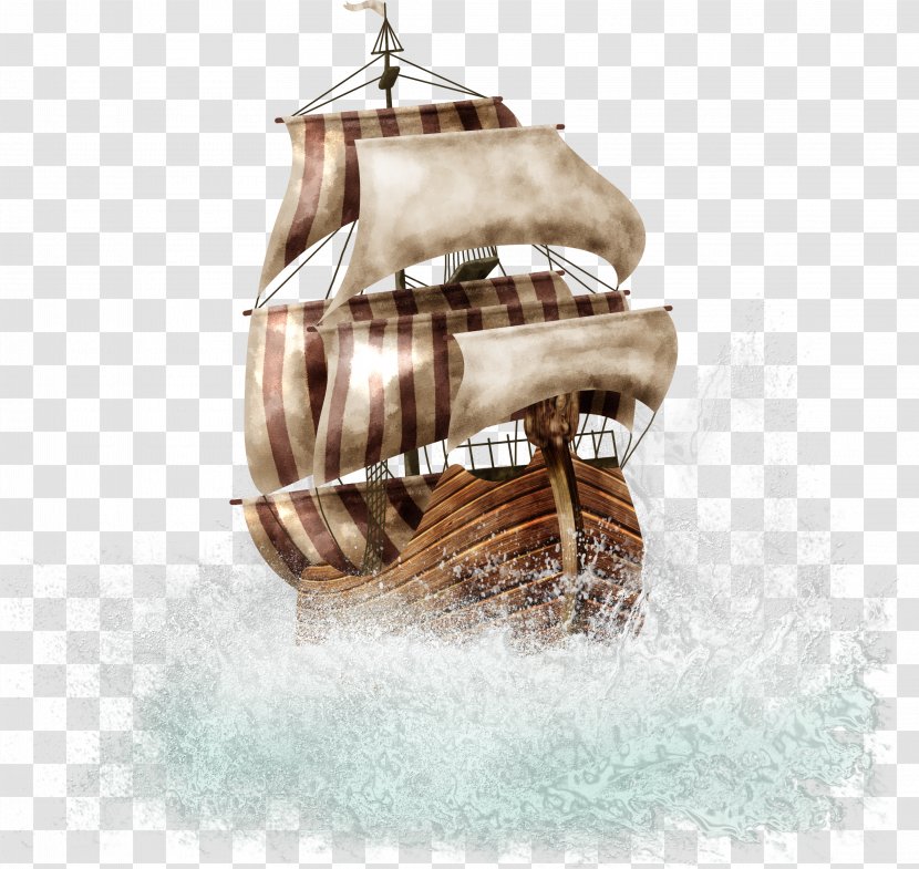 Boat - Ngoc Anh - Ship On The Waves Transparent PNG