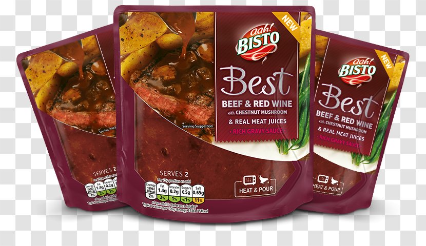 Gravy Convenience Food Bisto Red Wine - Delicious Ready Meal Transparent PNG