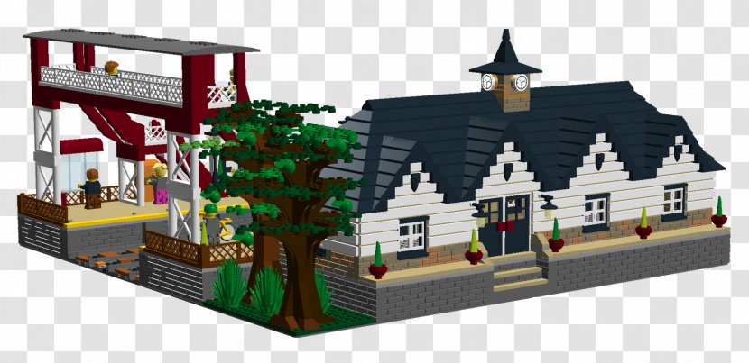 Lego City Train Station Ideas - Toy - Shelter From Wind And Rain Transparent PNG