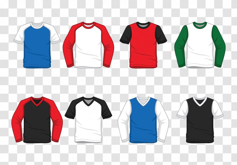 T-shirt Clothing Raglan Sleeve - Long Sleeved T Shirt - Meng Vector Transparent PNG