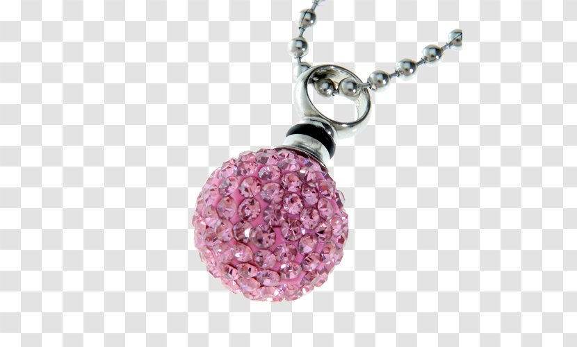 Charms & Pendants Jewellery Urn Necklace Cremation - Ball Chain - Pink Heart Transparent PNG