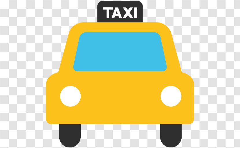 Taxi Emoji Text Messaging SMS E-hailing - Email - Cartoon Transparent PNG