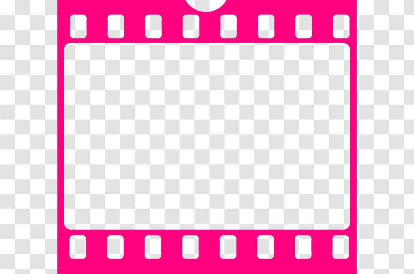 Film Cinema Free Content Clip Art - Little Mermaid - Pink Filmstrip Pic Transparent PNG