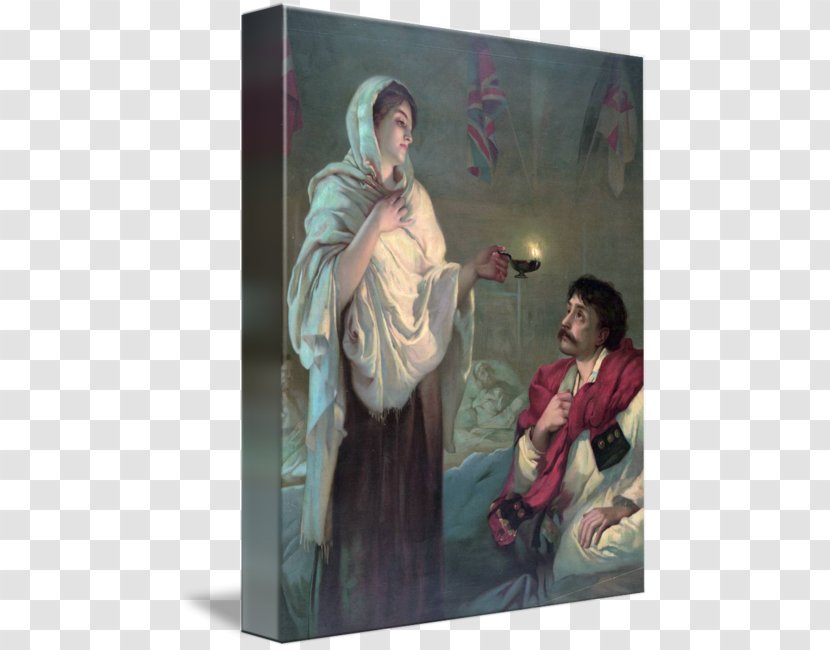 Crimean War Statue Of Florence Nightingale, London Nursing Üsküdar Lamp - Painting - Nightingale Art Transparent PNG