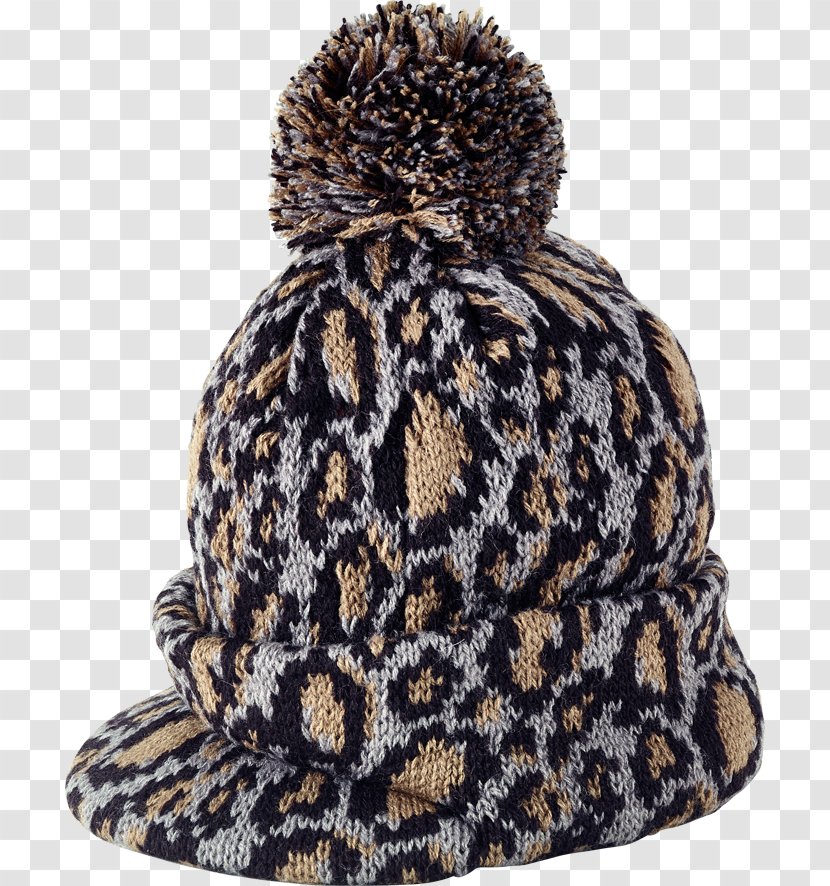 Leopard Knit Cap Hat Clothing - Doppler Weather Map New York Transparent PNG