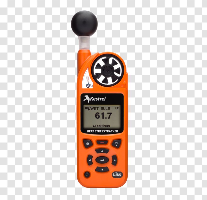 Anemometer Kostea Lämpömittari Kestrel Weather Station Meteorology - Humidity - Heat Stress Transparent PNG