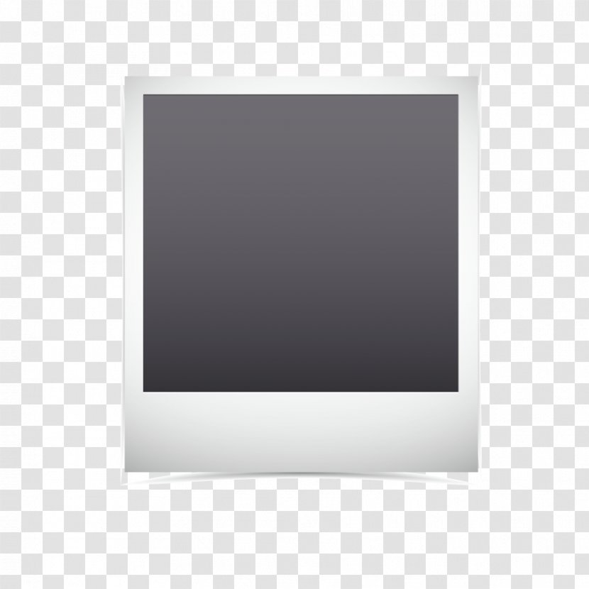 Picture Frame Purple Pattern - Rectangle - Vector Polaroid Transparent PNG