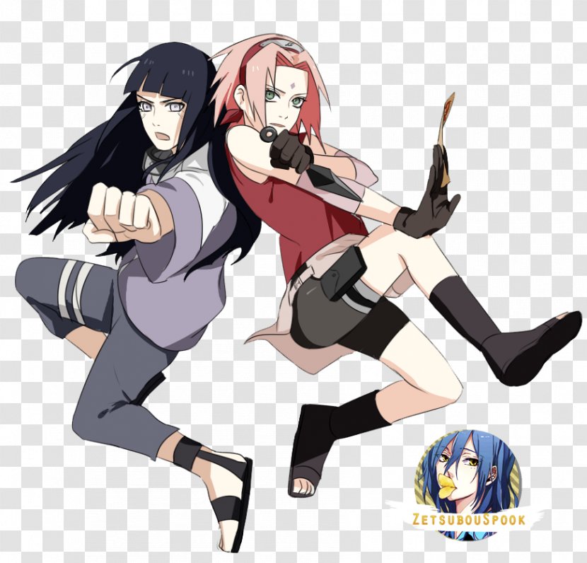 Sakura Haruno Hinata Hyuga Ino Yamanaka Sasuke Uchiha Temari - Cartoon - Naruto Transparent PNG