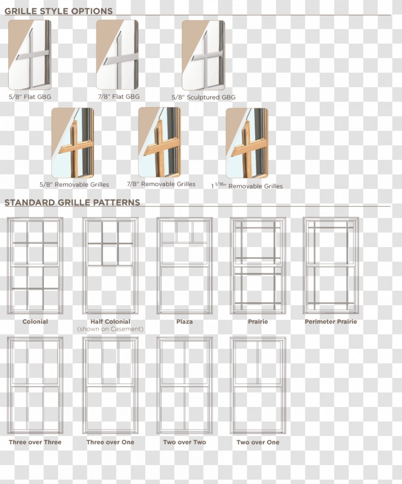 Replacement Window Arts And Crafts Movement Style - Elevation Transparent PNG