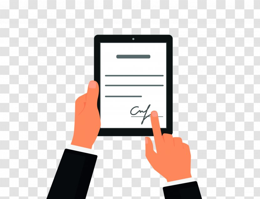 Contract Electronic Signature Digital Document - Electronics - Email Transparent PNG