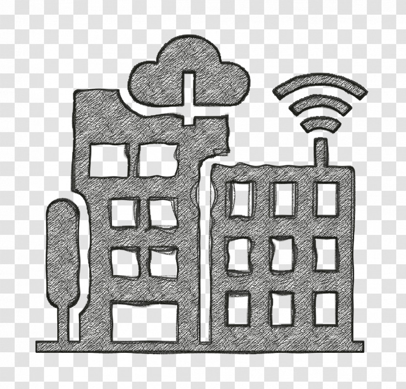 Technologies Disruption Icon Wifi Icon Smart City Icon Transparent PNG