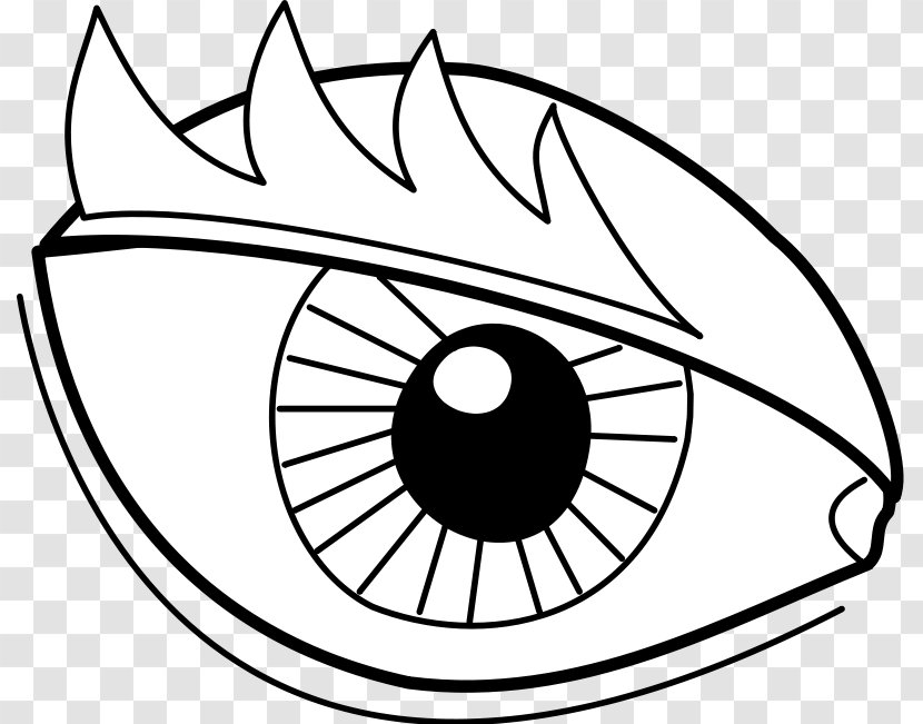 Human Eye Eyelid Pupil Clip Art - Silhouette - Free Vector Transparent PNG