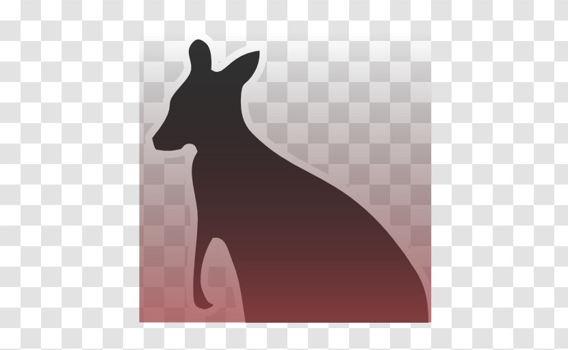 Dog Hare Silhouette Black White - And Transparent PNG