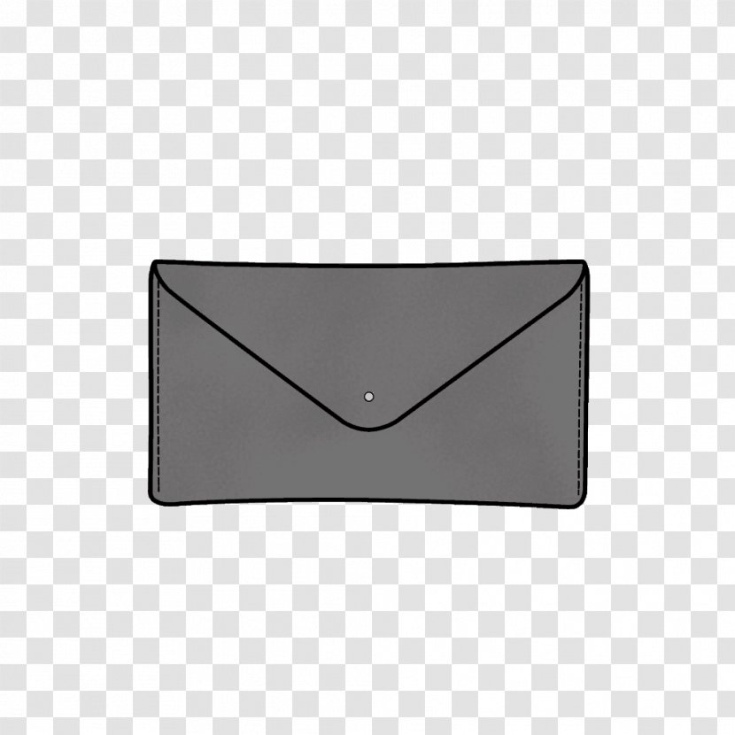 Rectangle Wallet - Black M - Angle Transparent PNG