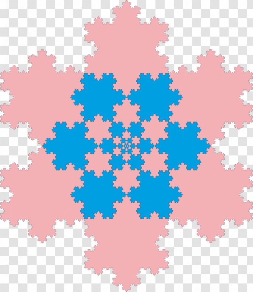 Koch Snowflake Fractal Curve Iterated Function System Transparent PNG
