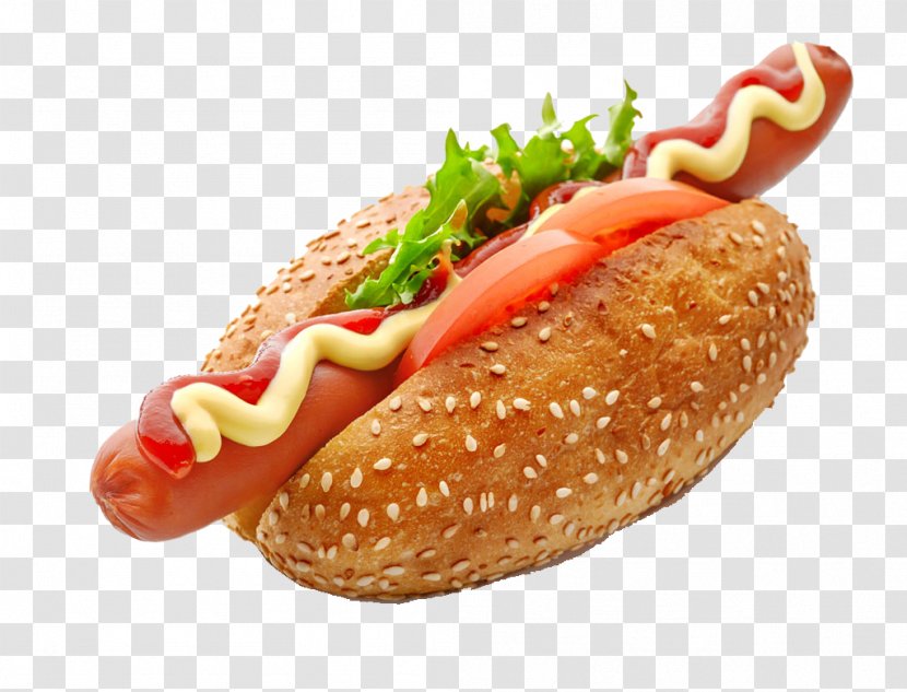 Chicago-style Hot Dog Sausage Bratwurst Ham - Meat Transparent PNG