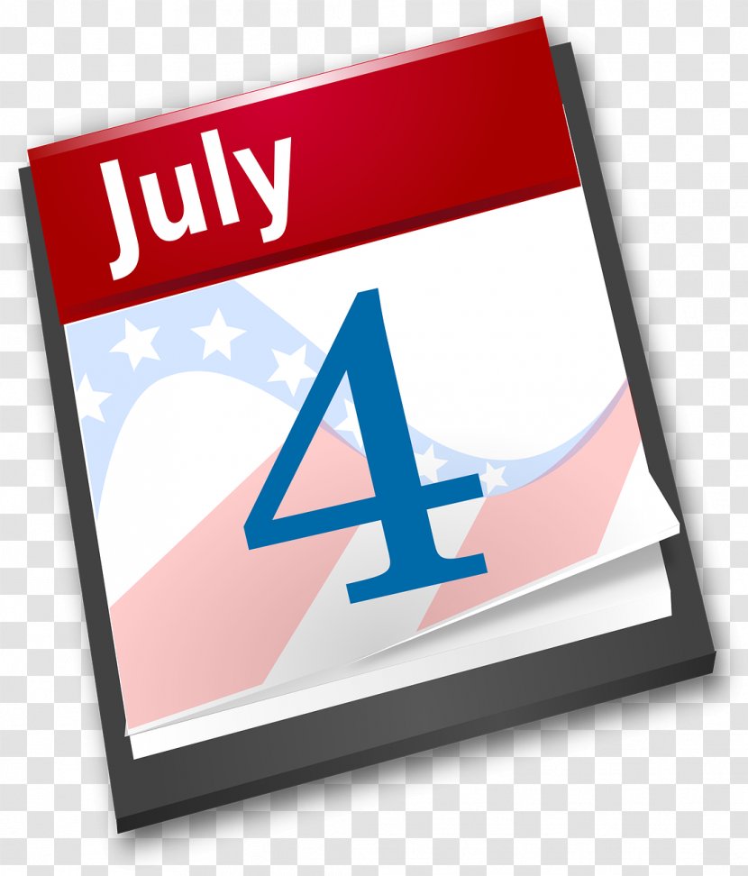 United States Declaration Of Independence Day Calendar Clip Art - July 4th Transparent PNG
